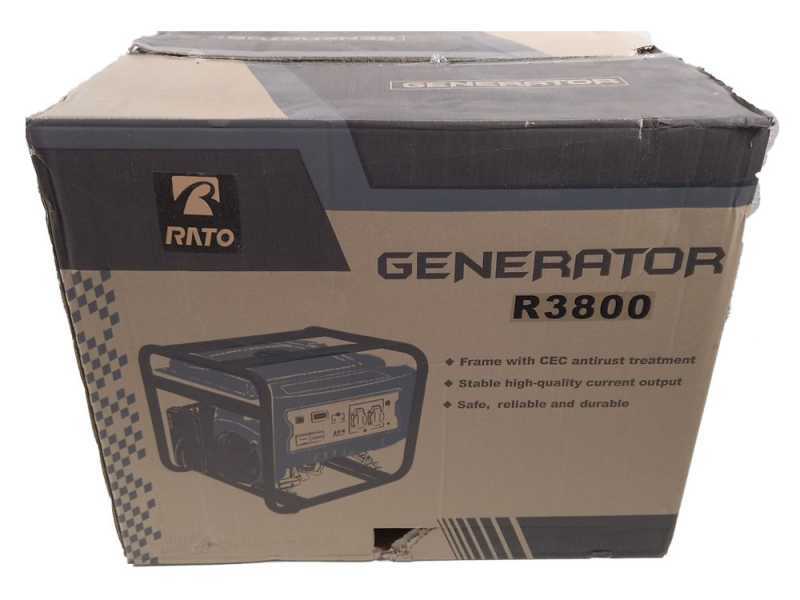 Rato R3800 AVR - Benzin Stromerzeuger mit AVR-Regelung 3.8 kW - Dauerleistung 3.5 kW - 230V