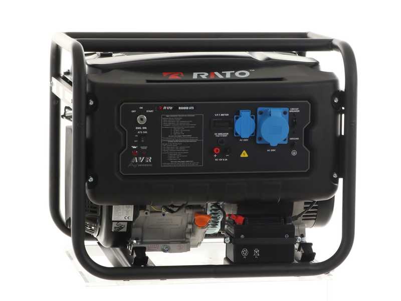 Rato R6000D-ATS AVR - Benzin-Stromerzeuger mit AVR-Regelung 6 kW - Dauerleistung 5.5 kW - 230V