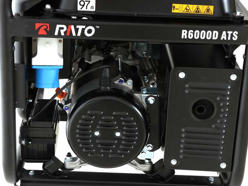Rato R6000D-ATS AVR - Benzin-Stromerzeuger mit AVR-Regelung 6 kW - Dauerleistung 5.5 kW - 230V