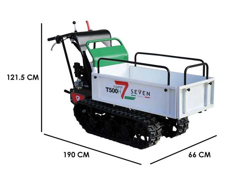 Raupendumper Seven Italy T500H GX-E - ausziehbare Mulde - Tragf&auml;higkeit 500 kg