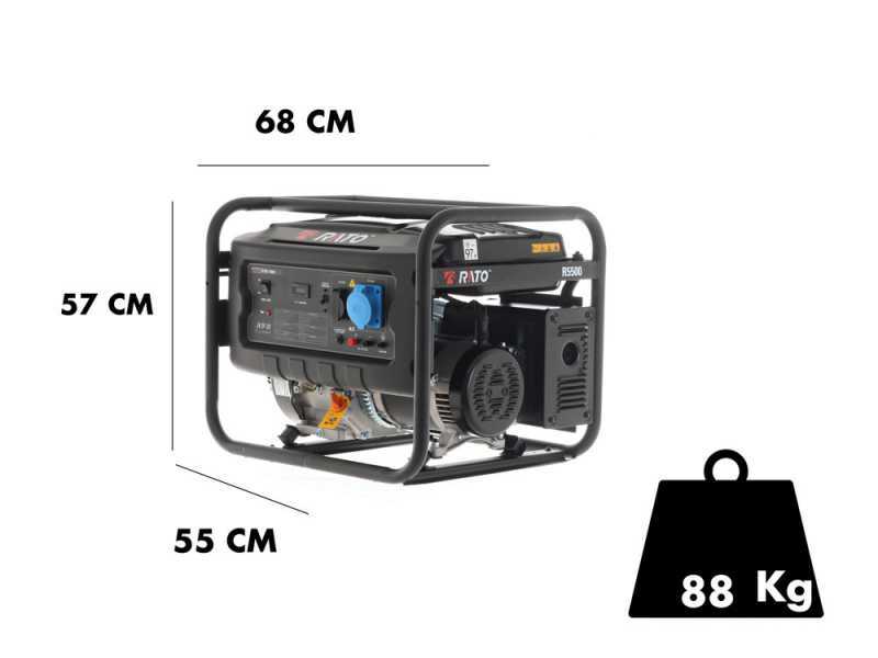 Rato R5500 AVR - Benzin-Stromerzeuger mit AVR-Regelung 5.5 kW - Dauerleistung 5 kW - 230V