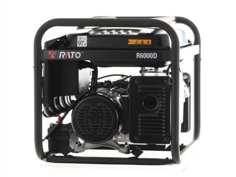 Rato R6000 AVR - Benzin-Stromerzeuger mit AVR-Regelung und Elektrostarter 6 kW - Dauerleistung 5.5 kW - 230V