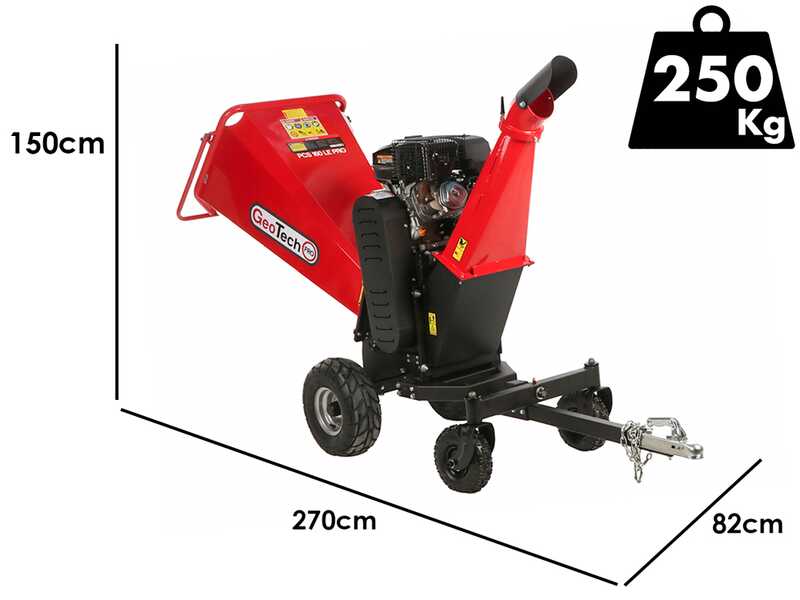 GeoTech-Pro PCS 160LE PRO - Profi H&auml;cksler - Motor Loncin G420FD