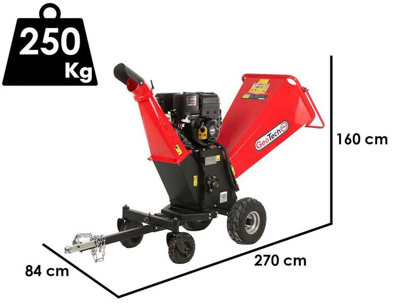 GeoTech PCS 160 BSE PRO - Profi H&auml;cksler Schredder  - Motor B&amp;S XR2100