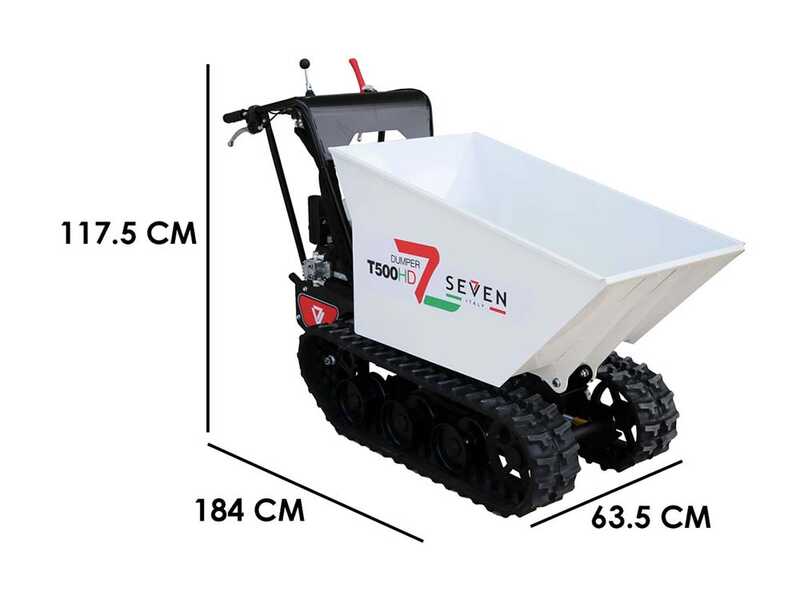 Raumpendumper Seven Italy T500HD GX-E - Hydraulische Dumper-Mulde - Tragf&auml;higkeit 500 kg