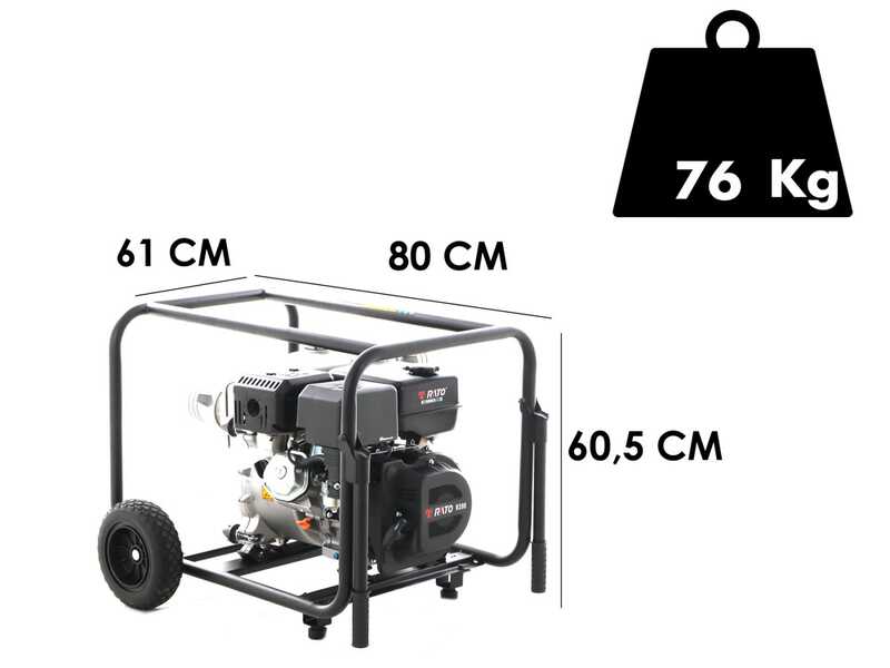 Benzin Motorpumpe f&uuml;r Schmutzwasser RATO RT100NB26