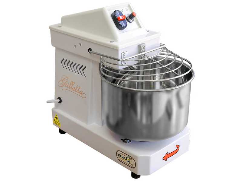Famag Grilletta IM 5-10V-HH - Spiralkneter - 5 kg - 10 Geschwindigkeiten - hohe Hydratation