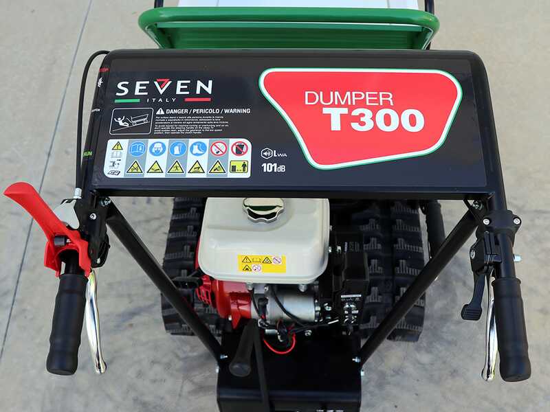 Raupendumper Seven Italy T300 GX-E - ausdehnbare Mulde - Elektrostarter - Tragf&auml;higkeit 300 kg