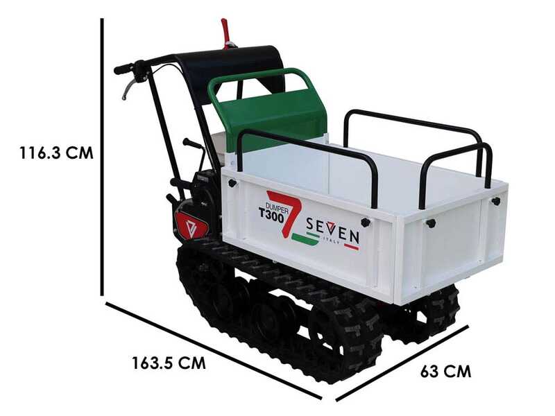 Raupendumper Seven Italy T300 GX - ausdehnbare Mulde - Tragf&auml;higkeit 300 kg