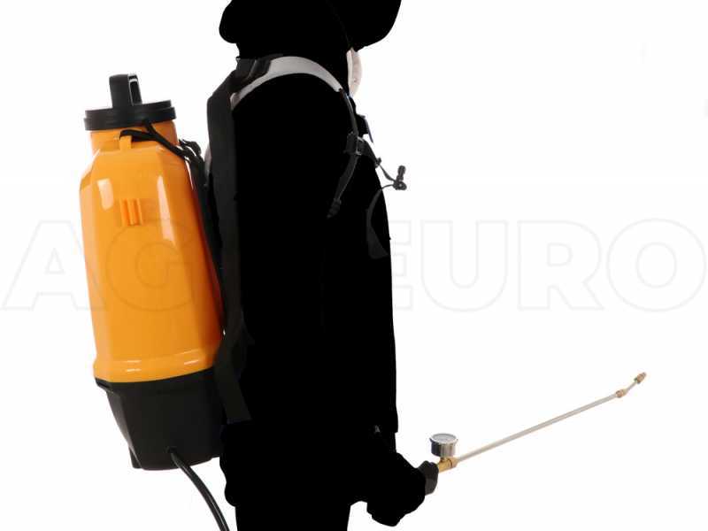 Elektrische R&uuml;ckenspritze Volpi L16 V-Black E-PRO16 mit Lithium-Batterie 12V