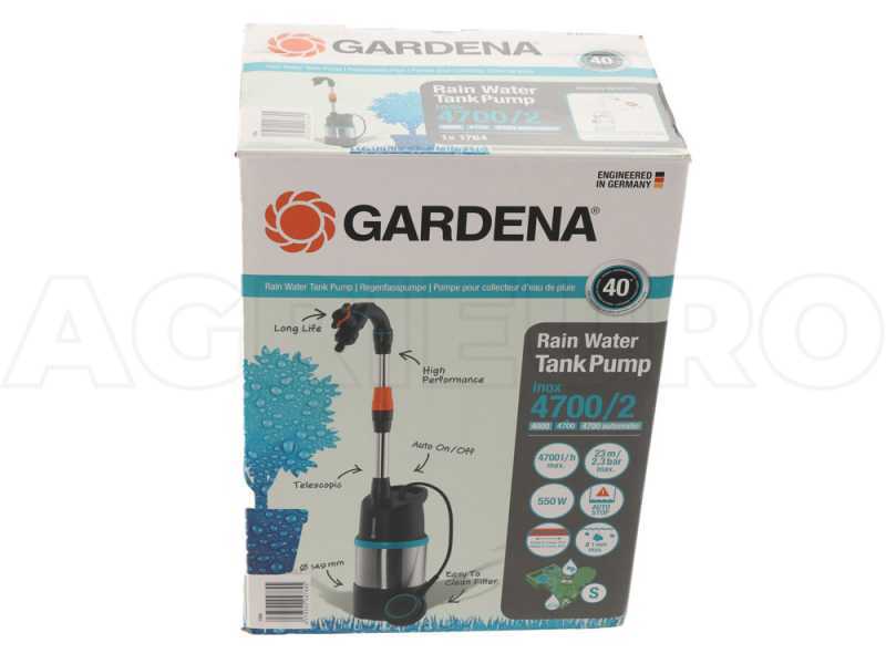 Gardena 4700/2 Inox - Tauchpumpe Gardena f&uuml;r klares Wasser - 550 W