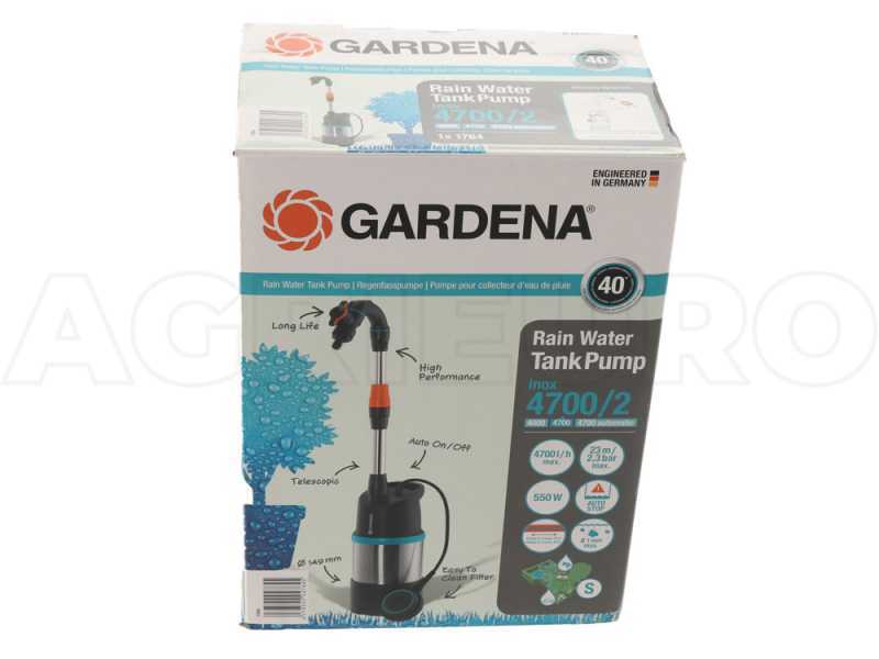 Tauchpumpe Gardena 4700/2 Inox f&uuml;r klares Wasser - 550 W