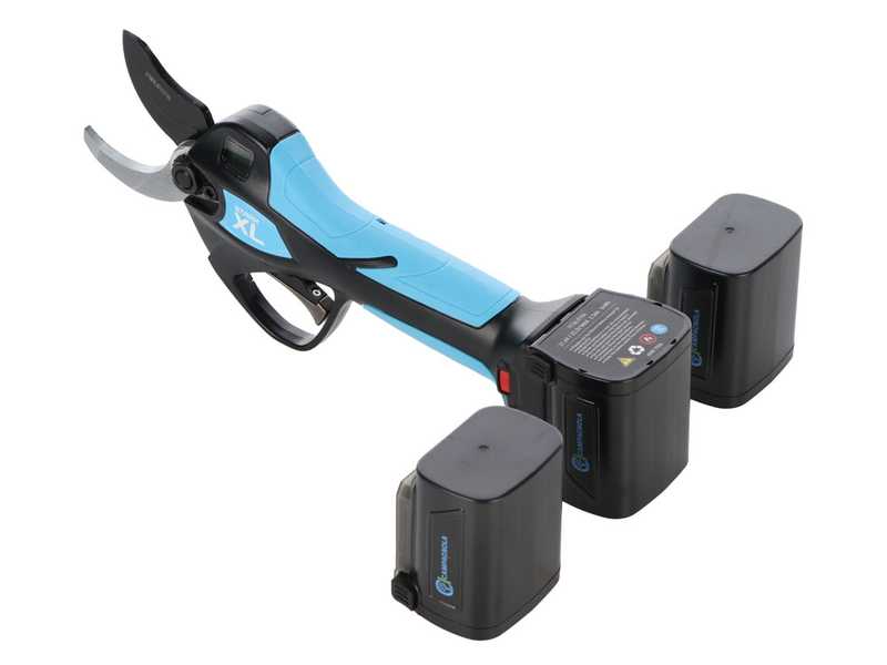 Campagnola Stark XL - Akku Baumschere - mit Kabel-Set und Akku-Holster -  3x 21,6V 2,5 Ah