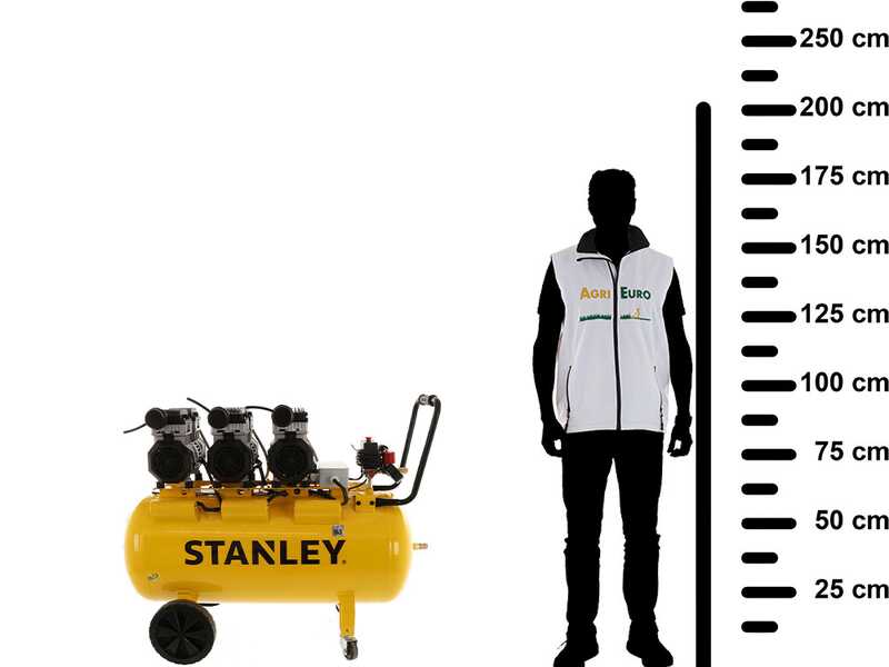 Stanley DST370/8/100-3 - Elektrischer Kompressor - auf Wagen SXCMS3013E 100lt