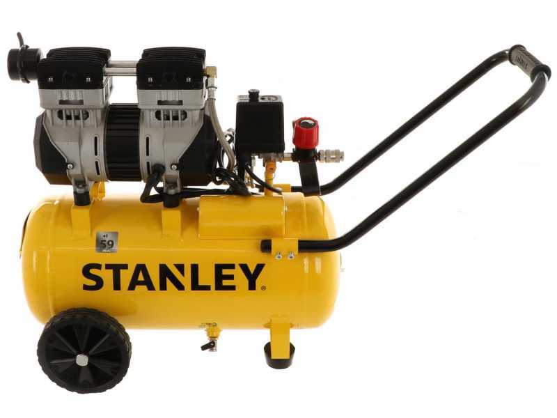 Stanley DST 150/8/24 SXCMS1324H - Elektrischer Kompressor auf Wagen  - 24 lt oilless - leise
