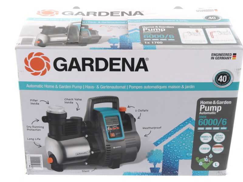 Gartenautomat Gardena 6000/ 6E LCD Inox 1300 W im Angebot Agrieuro