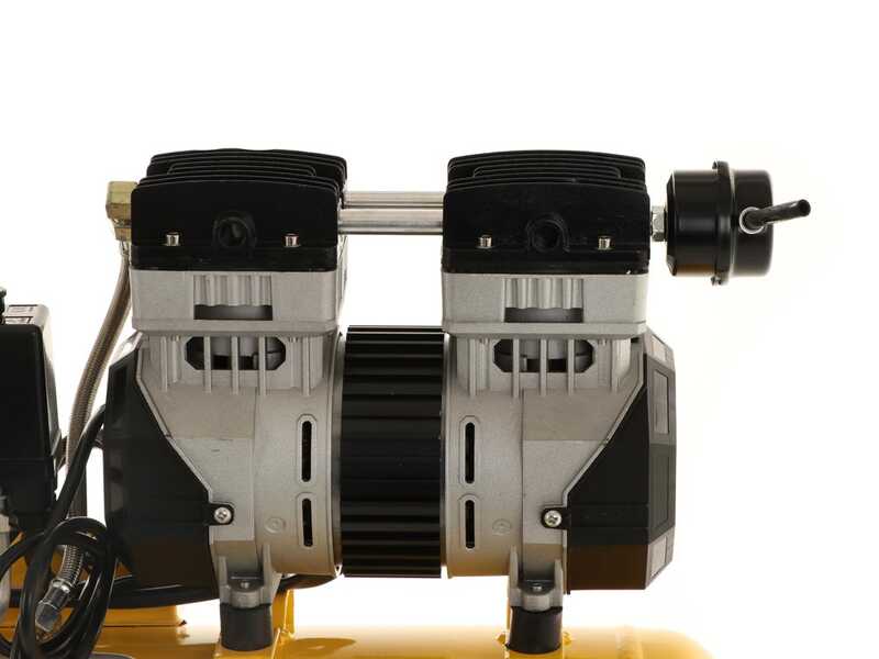 Stanley DST 150/8/50 SXCMS1350HE - Elektrischer Kompressor mit Wagen - 50 Liter oilless - leise