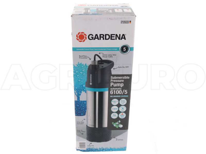Gardena 6100/5 inox automatic - Tauch-Druckpumpe - 4,7 Bar - f&uuml;r klares Wasser