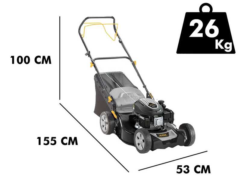 Rasenm&auml;her AL5 46 SA mit Benzinmotor ST 140 von 139 ccm, mit Radantrieb