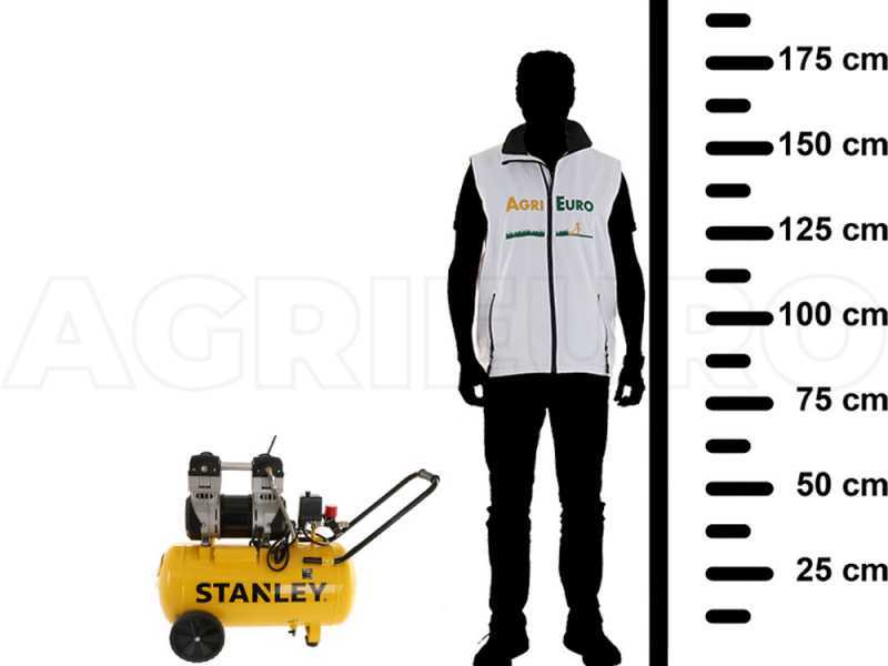 Stanley DST 240/8/50 - Elektrischer Kompressor auf Wagen leise