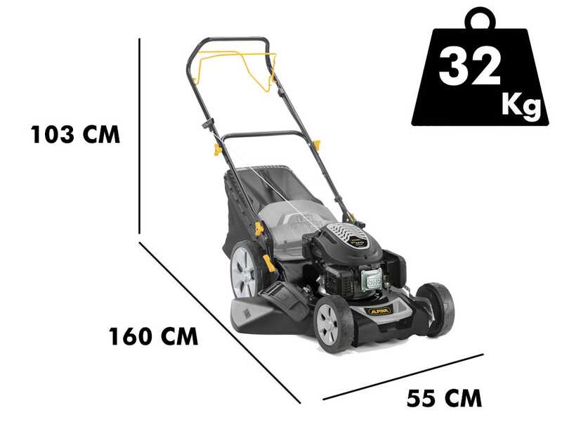 Rasenm&auml;her mit Radantrieb Alpina AL5 51 SAQ - Verbrennungsmotor ST 170 - Schnittbreite 51cm