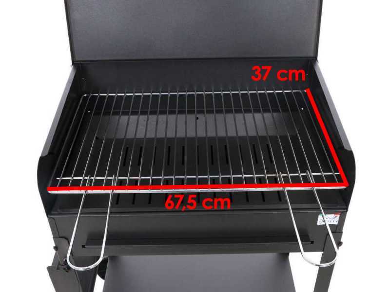Mille Polifemo Large - Handgefertigter Holzkohlegrill aus Eisen - 67,5x37cm