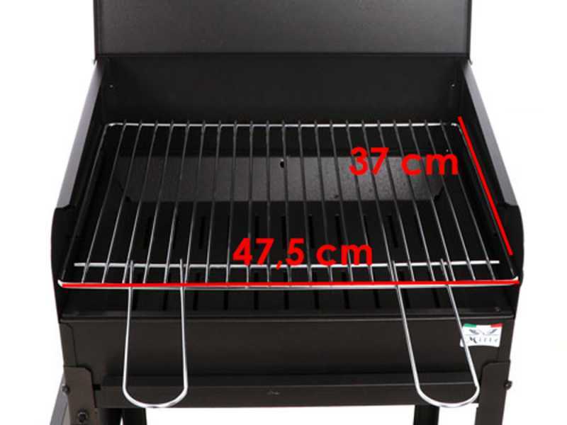 Seven Italy Polifemo Small - Handgefertigter Holzkohlegrill aus Eisen - 47,5x37cm