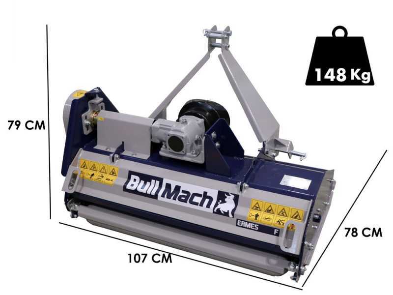 Mulcher f&uuml;r Traktor der leichten Baureihe BullMach ERMES 95 F - Schlegelm&auml;her