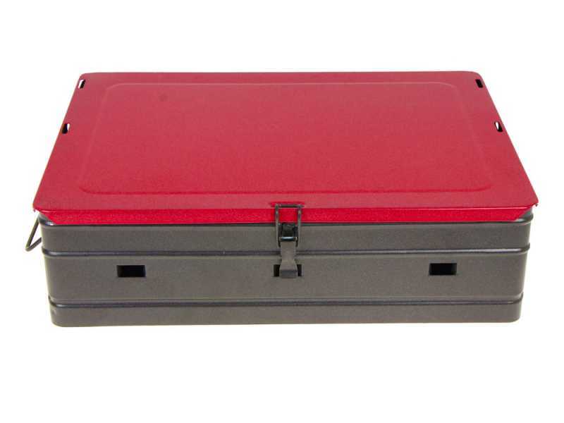 Mille Pic-Nic Grillkoffer - Handgefertigter Holzkohlegrill aus Eisen - 40x28cm