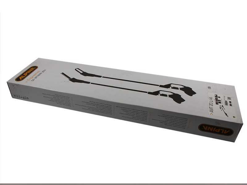 Akku-Mehrzweck-Astkettens&auml;ge auf Teleskopschaft Alpina AMT 20 Li - Akku 20V 4Ah