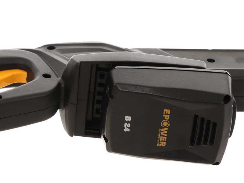 Akku-Mehrzweck-Astkettens&auml;ge auf Teleskopschaft Alpina AMT 20 Li - Akku 20V 4Ah