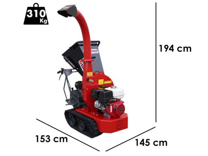 Zanon BC 90 Cingo - H&auml;cksler mit Raupenantrieb und Motorschubkarre  - Motor Honda GX390