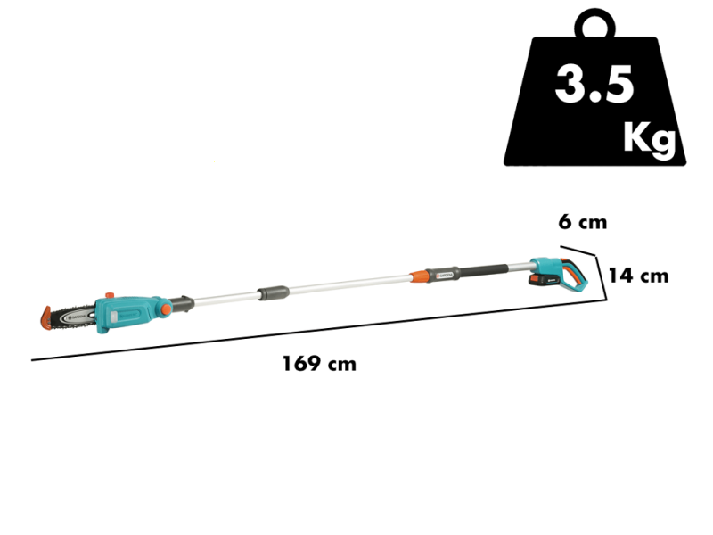 Akku-Astkettens&auml;ge auf Teleskopschaft Gardena TCS 20/18V P4A Ready-To-Use Set