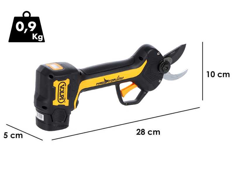 Akku-Baumschere Volpi PV295 - 2 Akkus im Lieferumfang - 14.4V 2.5Ah