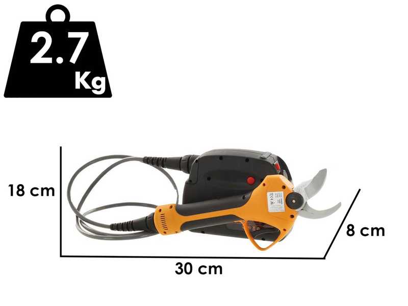 Akku-Baumschere Volpi PV400 - Akku im Lieferumfang - 43.2V 4.4Ah