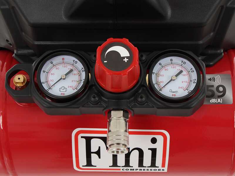 FINI SILTEK S/6 - Tragbarer elektrischer kompakter Kompressor - Motor 1 PS - 8 bar