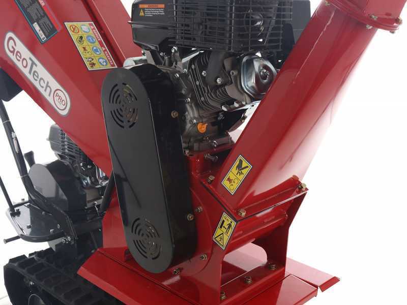 GeoTech PRO BMS155 LE - H&auml;cksler mit Raupenantrieb und Motorschubkarre  - Motor 6,5/15 PS - Dumper