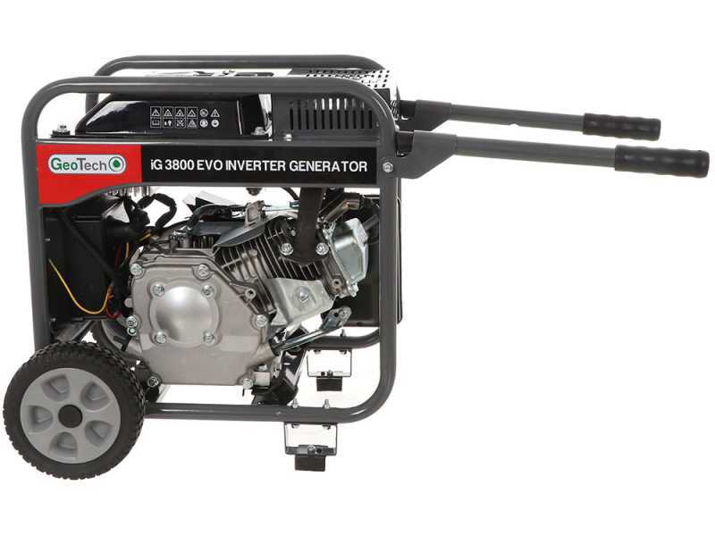 Geotech iG 3800 EVO - Benzin Inverter-Stromerzeuger auf R&auml;dern 3.8 kW - Dauerleistung 3.5 kW - 230V