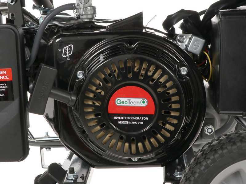 Geotech iG 3800 EVO - Benzin Inverter-Stromerzeuger auf R&auml;dern 3.8 kW - Dauerleistung 3.5 kW - 230V