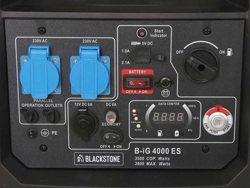 BlackStone B-iG 4000 ES - Inverter Stromerzeuger 230V einphasig- 3,5 kW - mit Trolley-System