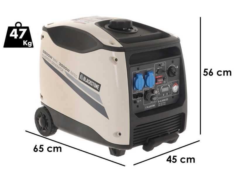 BlackStone B-iG 4000 ES - Inverter Stromerzeuger 230V einphasig- 3,5 kW - mit Trolley-System