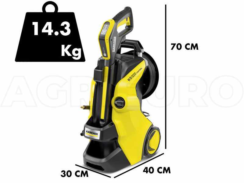 K&auml;rcher K5 Premium Smart Control - Neuer Kaltwasser-Hochdruckreiniger - 500 lt/h - 145 bar - Home &amp; Garden App