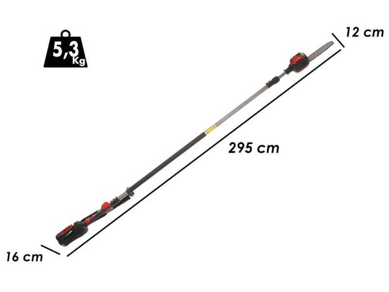 Akku-Hochentaster mit Teleskopschaft HENX H36GZ12040 -  40V - AKKU UND LADEGER&Auml;T NICHT IM LIEFERUMFANG ENTHALTEN