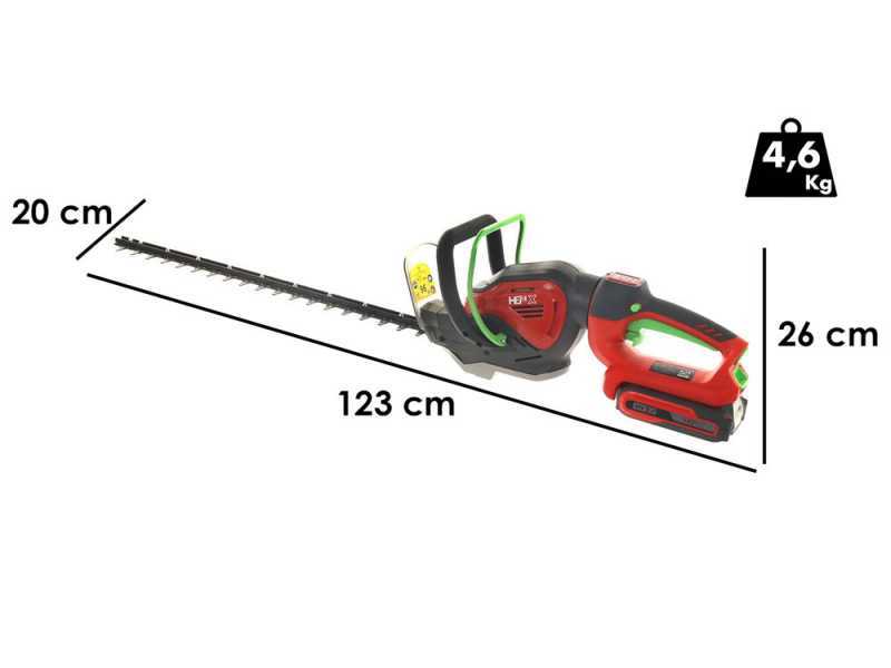 Heckenschere mit Lithium-Batterie Henx H36XZA24-G - Schwert 61 cm - AKKU UND LADEGER&Auml;T NICHT IM LIEFERUMFANG ENTHALTEN