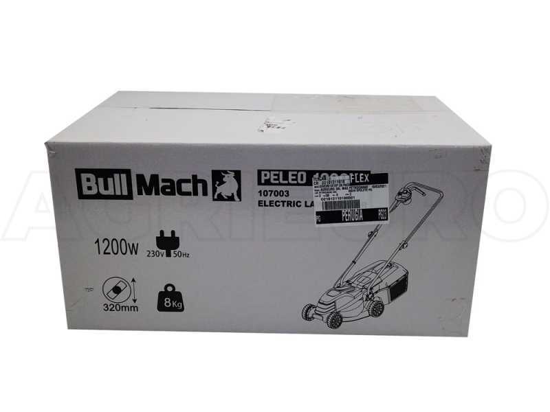 BullMach PELEO 1200 - Elektro Rasenm&auml;her - 1200 W - Schnittbreite 32 cm
