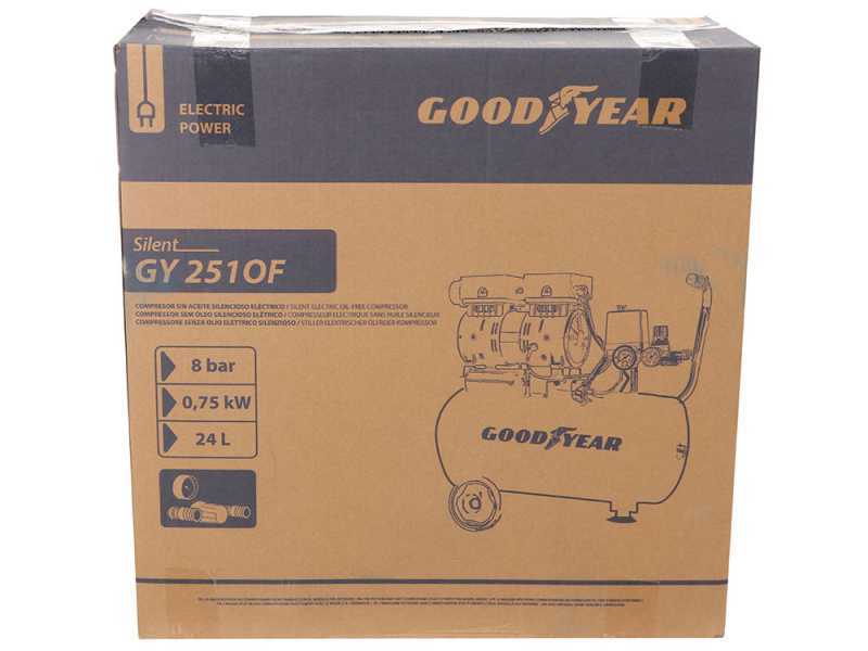 Goodyear GY2510OF - Elektrischer Kompressor - 24 L Tank - 8 Bar Betriebsdruck