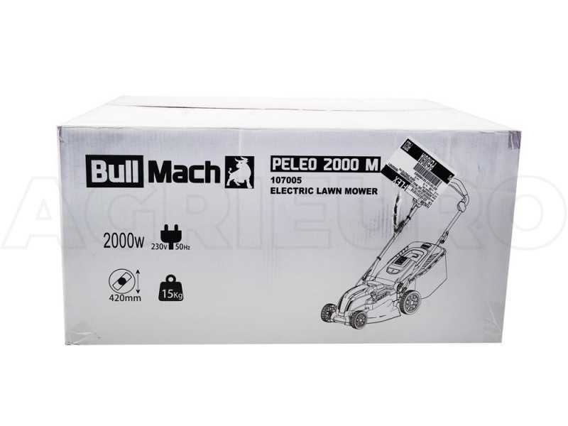 BullMach PELEO 2000 M - Elektro Rasenm&auml;her - 2000 M - Schnittbreite 42 cm