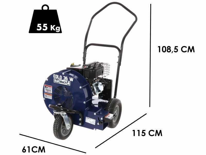 BullMach EOLO 36W - Benzin-Laubbl&auml;ser auf R&auml;der -  Rato 7 PS