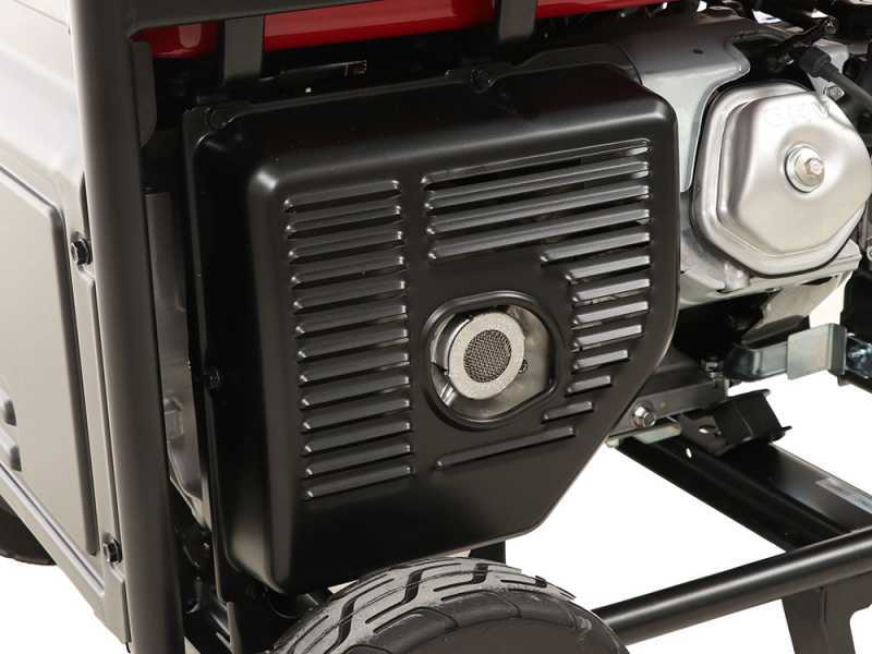 Honda EM 5500CXS - Benzin Stromerzeuger mit R&auml;der und AVR-System 230V 5.5 kW - Dauerleistung 5 kW - 230V