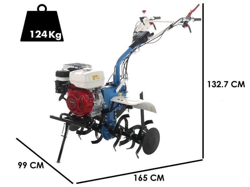 Motorhacke AGT 9000 mit Honda GX270 270ccm Motor - 2 Vorw&auml;rtsg&auml;nge + 1 R&uuml;ckw&auml;rtsgang